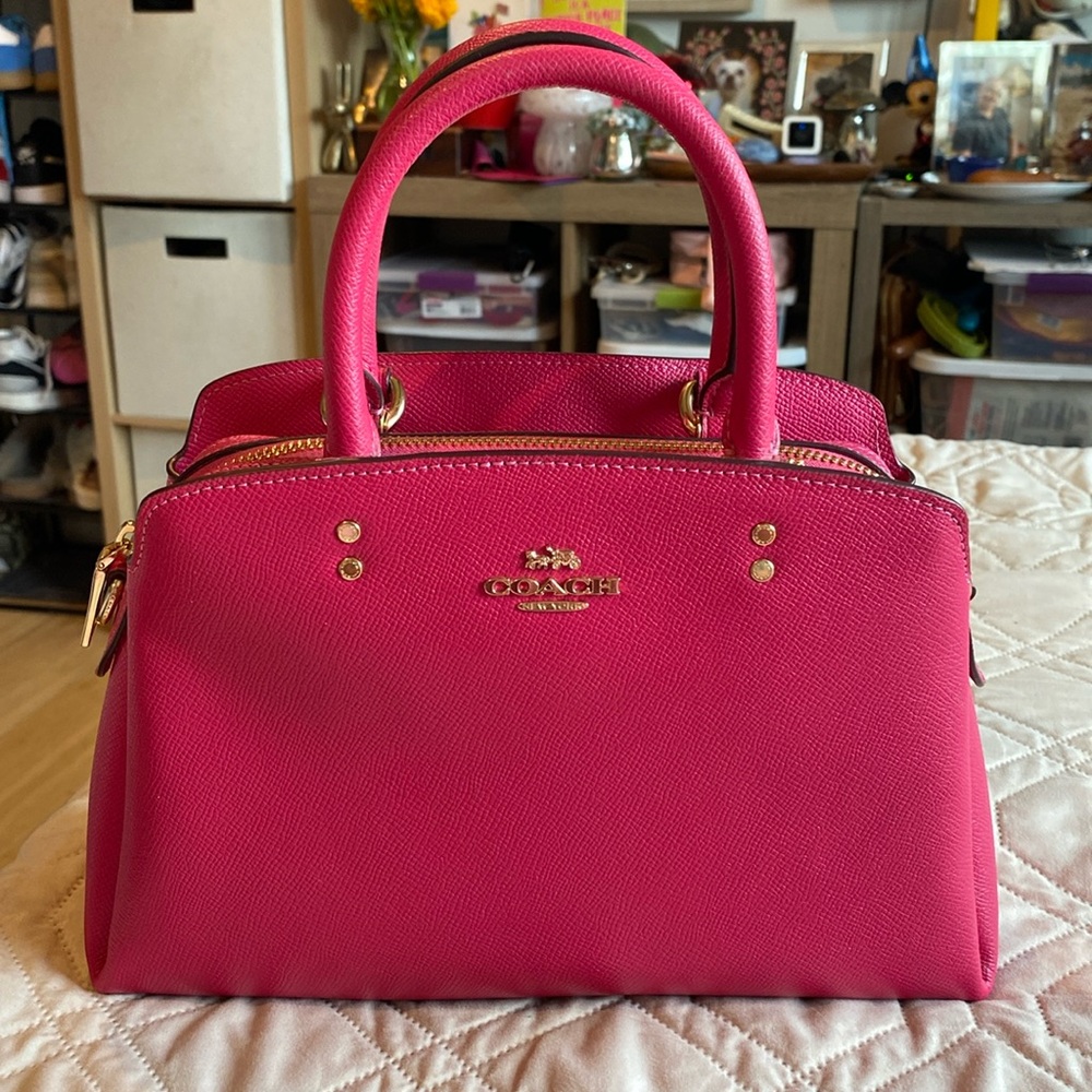 Hot pink Coach satchel bag